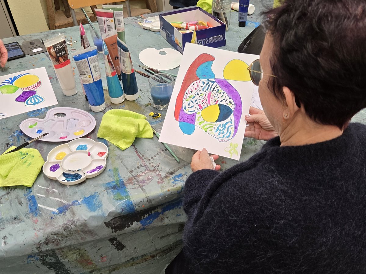 Atelier art et bien-être, réalisation artistique